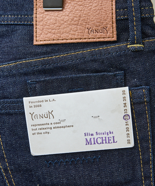 YANUK（ヤヌーク）の「【YANUK/ヤヌーク】PREMIUM2 スリムストレート MICHEL /ワンウォッシュ デニム（デニムパンツ・メンズ・インディゴブルー・29/30/31/32）」の8枚目の写真