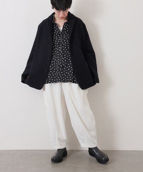 JOURNAL STANDARD LUXE(ジャーナルスタンダード ラックス)の「ドットプリーツディテールシャツ(シャツ/ブラウス・レディース・ブラック・FREE)」の12枚目の写真