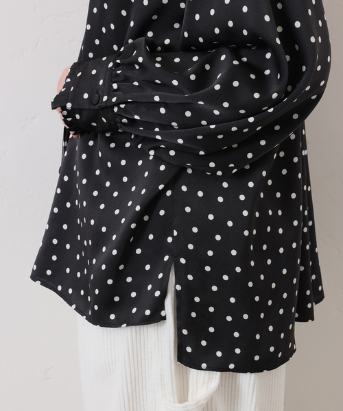 JOURNAL STANDARD LUXE(ジャーナルスタンダード ラックス)の「ドットプリーツディテールシャツ(シャツ/ブラウス・レディース・ブラック・FREE)」の20枚目の写真