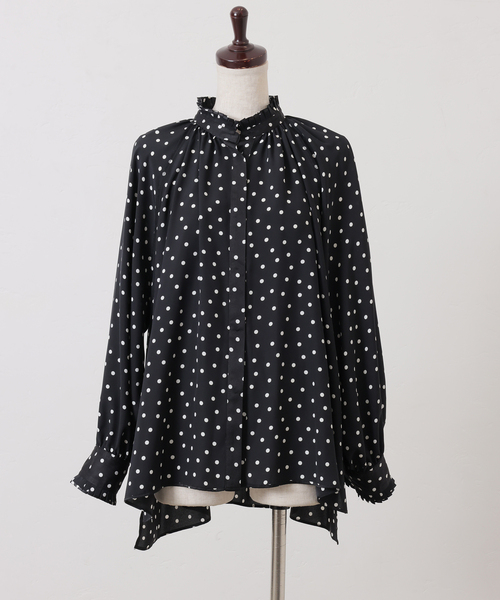JOURNAL STANDARD LUXE(ジャーナルスタンダード ラックス)の「ドットプリーツディテールシャツ(シャツ/ブラウス・レディース・ブラック・FREE)」の22枚目の写真