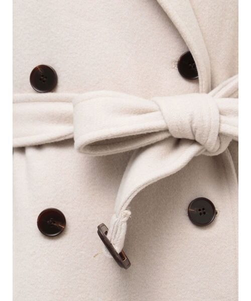 TONAL（トーナル）の「ウールトレンチコート（トレンチコート・レディース・ネイビー/モカ/ベビーピンク・SMALL/MEDIUM）」の7枚目の写真