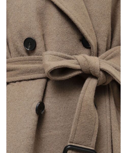 TONAL（トーナル）の「ウールトレンチコート（トレンチコート・レディース・ネイビー/モカ/ベビーピンク・SMALL/MEDIUM）」の9枚目の写真