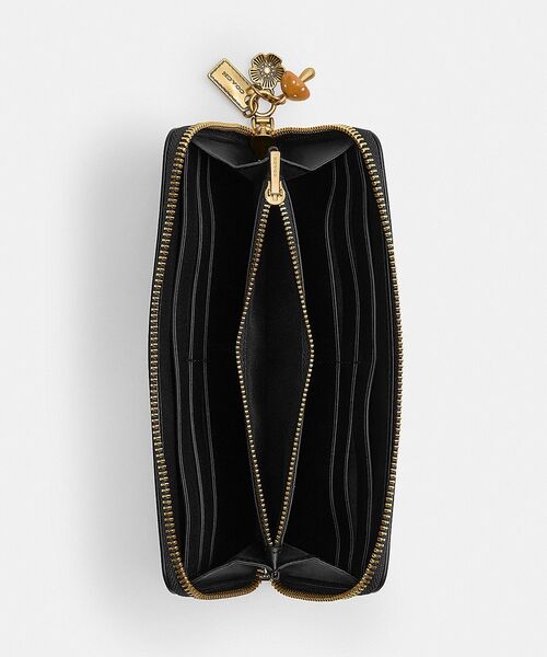 エッセンシャル スリム アコーディオン ジップ ウォレット・チャーム