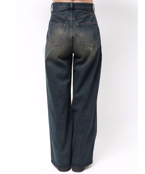 EMODA（エモダ）の「サイドパールルーズジーンズ（デニムパンツ・レディース・インディゴブルー/ブラック・SMALL/MEDIUM）」の21枚目の写真