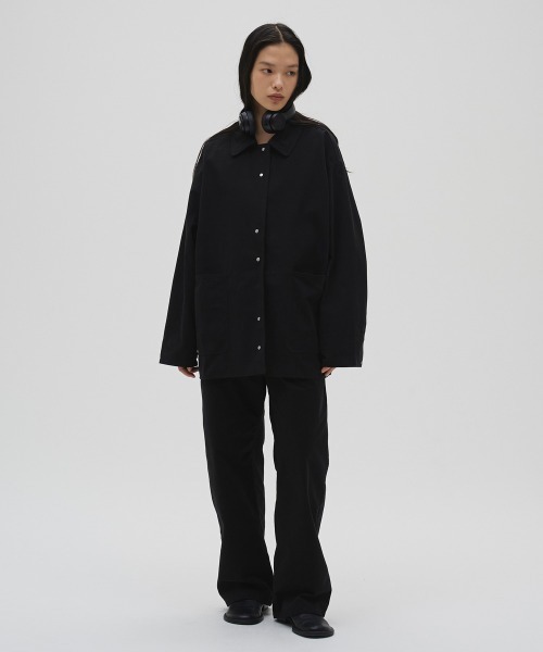 TODAYFUL（トゥデイフル）の「Boyfriend Cotton Jacket（テーラードジャケット・レディース・ブラック/ホワイト・36inch/38inch）」の6枚目の写真