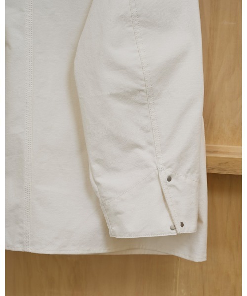 TODAYFUL（トゥデイフル）の「Boyfriend Cotton Jacket（テーラードジャケット・レディース・ブラック/ホワイト・36inch/38inch）」の4枚目の写真