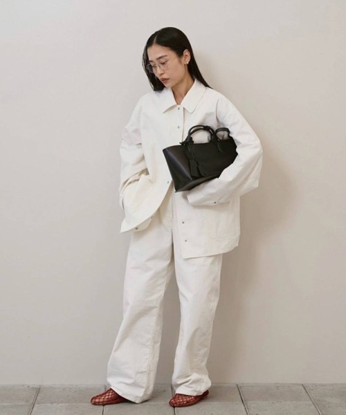 TODAYFUL（トゥデイフル）の「Boyfriend Cotton Jacket（テーラードジャケット・レディース・ブラック/ホワイト・36inch/38inch）」の18枚目の写真