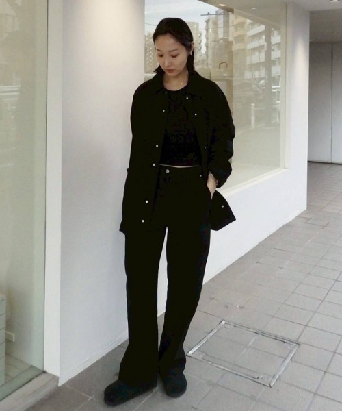 TODAYFUL（トゥデイフル）の「Boyfriend Cotton Jacket（テーラードジャケット・レディース・ブラック/ホワイト・36inch/38inch）」の21枚目の写真