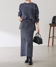 COLLAGE GALLARDAGALANTE | モールダブルフェイスニットアップ(ワンピース)