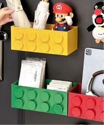 Jelly moo（ジェリームー）の「【 Jelly moo / ジェリームー 】 カラー ブロック ワイド マグネット ケース / 収納ケース（収納グッズ）」