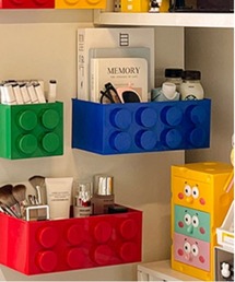 Jelly moo（ジェリームー）の「【 Jelly moo / ジェリームー 】 カラー ブロック ワイド マグネット ケース / 収納ケース（収納グッズ）」