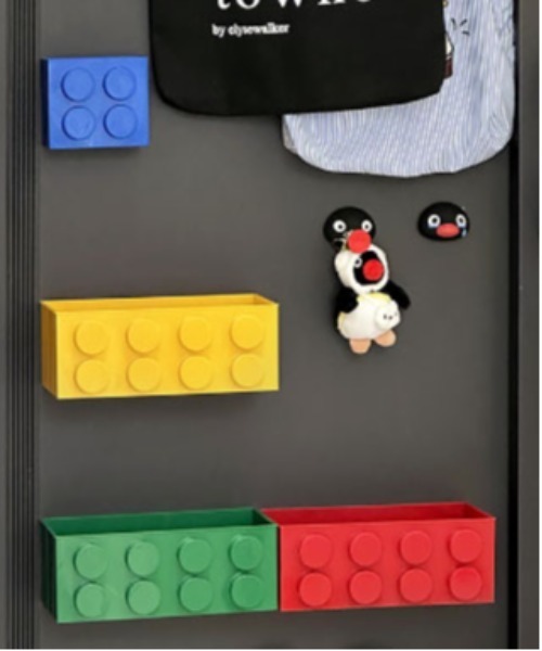 Jelly moo（ジェリームー）の「【 Jelly moo / ジェリームー 】 カラー ブロック ワイド マグネット ケース / 収納ケース（収納グッズ・レディース・ブルー/イエロー/グリーン/レッド・FREE）」の5枚目の写真