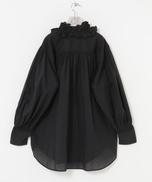 crinkle crinkle crinkle（クリンクルクリンクルクリンクル）の「crinkle crinkle crinkle　cotton frill coller shirts（シャツ/ブラウス・レディース・ブラック/ホワイト・FREE）」の19枚目の写真