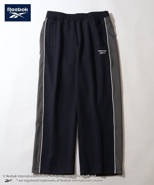 Reebok（リーボック）の「【Reebok/リーボック】ライン デザイン トラックパンツ（スウェットパンツ・メンズ・ブラック/チャコールグレー/ネイビー・M/L/LL）」の3枚目の写真