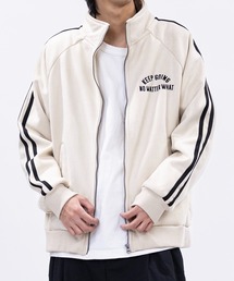 JOHN'S CLOSET（ジョンズクローゼット）の「【13】裏ボアスエード ボンディング刺繍 サイドライン トラックジャケット（ジャージ・メンズ）」