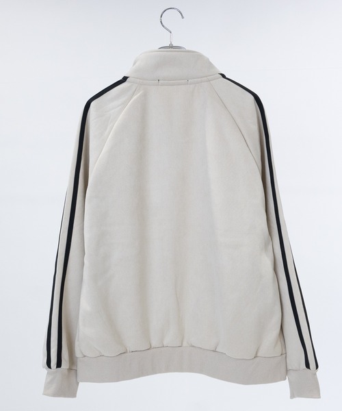 JOHN'S CLOSET（ジョンズクローゼット）の「【13】裏ボアスエード ボンディング刺繍 サイドライン トラックジャケット（ジャージ・メンズ・アイボリー/サックスブルー/チャコールグレー・MEDIUM/LARGE）」の4枚目の写真