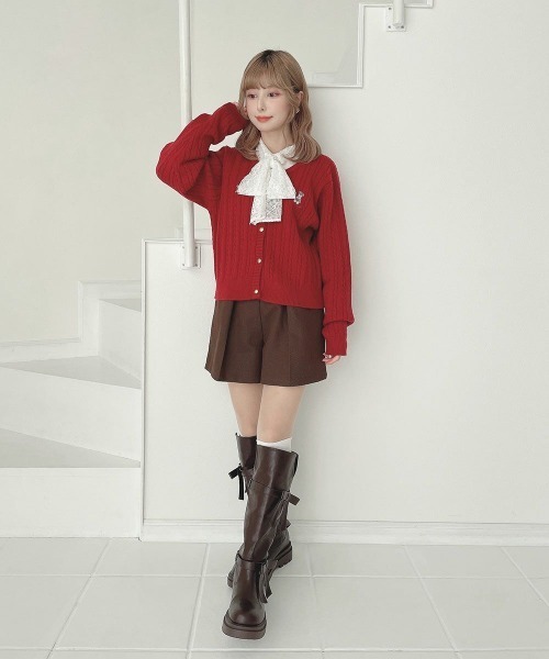 F i.n.t(フィント)の「スカラップレースボウタイシャツ/fint フィント(シャツ/ブラウス・レディース・オフホワイト/アイボリー・FREE)」の12枚目の写真