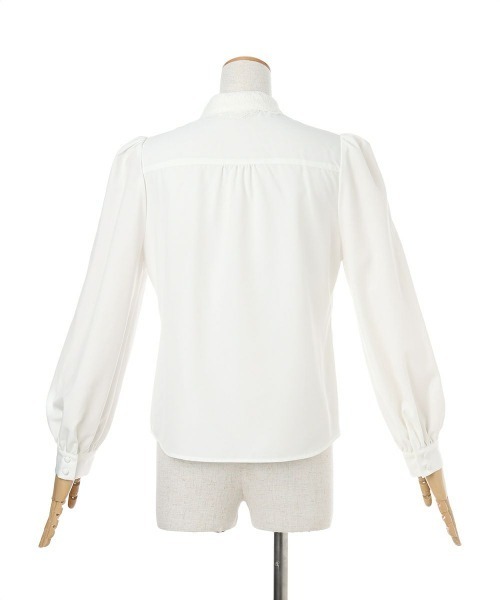 F i.n.t(フィント)の「スカラップレースボウタイシャツ/fint フィント(シャツ/ブラウス・レディース・オフホワイト/アイボリー・FREE)」の17枚目の写真