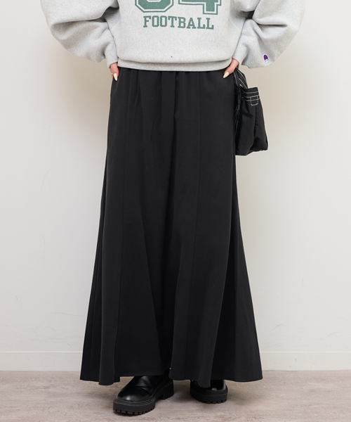 JOURNAL STANDARD relume（ジャーナルスタンダード　レリューム）の「フィブリルパネルスカート（スカート・レディース・ブラック/ブラウン系その他・36/38）」の2枚目の写真