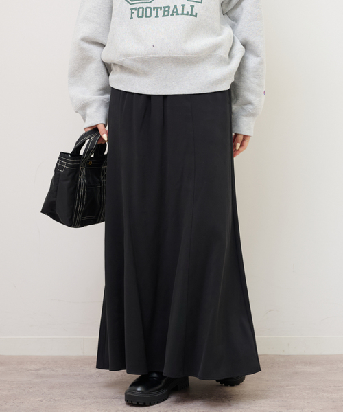 JOURNAL STANDARD relume（ジャーナルスタンダード　レリューム）の「フィブリルパネルスカート（スカート・レディース・ブラック/ブラウン系その他・36/38）」の6枚目の写真