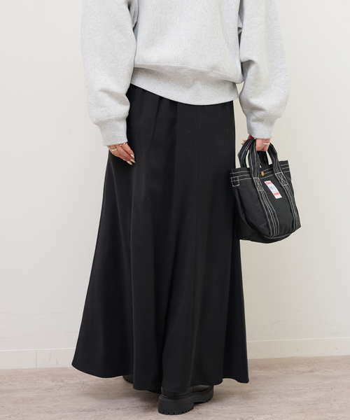 JOURNAL STANDARD relume（ジャーナルスタンダード　レリューム）の「フィブリルパネルスカート（スカート・レディース・ブラック/ブラウン系その他・36/38）」の8枚目の写真