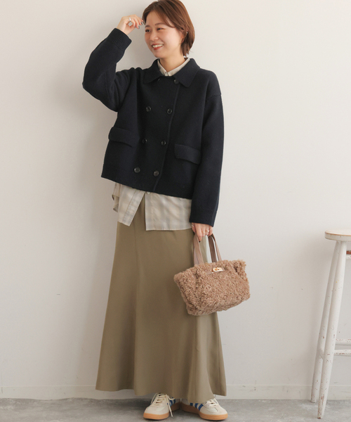 JOURNAL STANDARD relume（ジャーナルスタンダード　レリューム）の「フィブリルパネルスカート（スカート・レディース・ブラック/ブラウン系その他・36/38）」の10枚目の写真