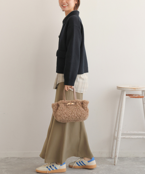 JOURNAL STANDARD relume（ジャーナルスタンダード　レリューム）の「フィブリルパネルスカート（スカート・レディース・ブラック/ブラウン系その他・36/38）」の11枚目の写真