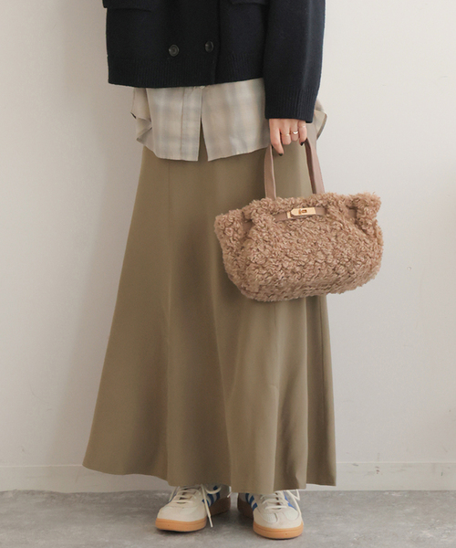 JOURNAL STANDARD relume（ジャーナルスタンダード　レリューム）の「フィブリルパネルスカート（スカート・レディース・ブラック/ブラウン系その他・36/38）」の12枚目の写真