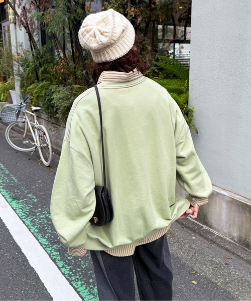 DOUBLE NAME（ダブルネーム）の「Dino Plushies Club刺しゅうプルオーバー（Tシャツ/カットソー・レディース・グリーン/ライトグレー/オフホワイト・FREE）」の13枚目の写真