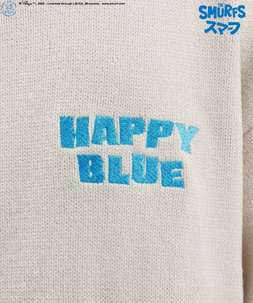 BAYFLOW（ベイフロー）の「【THE SMURFS/スマーフ】ジャガードニットプルオーバー（ニット/セーター・メンズ・オフホワイト/イエロー/ブラック・LARGE/MEDIUM）」の6枚目の写真