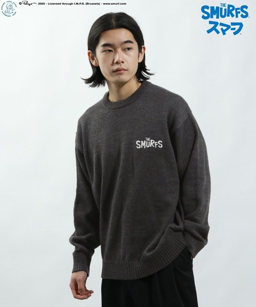 BAYFLOW（ベイフロー）の「【THE SMURFS/スマーフ】ジャガードニットプルオーバー（ニット/セーター・メンズ・オフホワイト/イエロー/ブラック・LARGE/MEDIUM）」の9枚目の写真