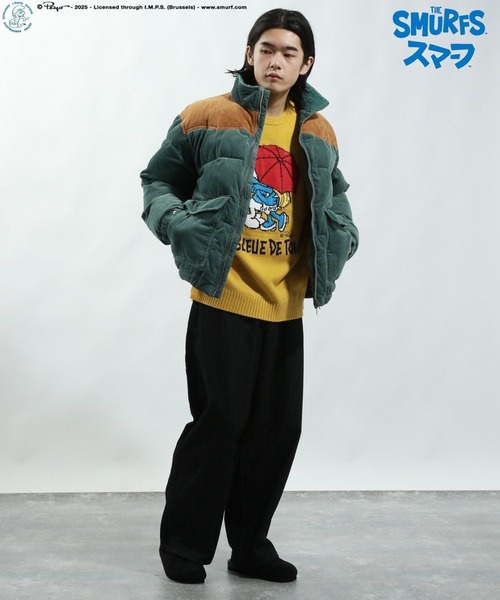 BAYFLOW（ベイフロー）の「【THE SMURFS/スマーフ】ジャガードニットプルオーバー（ニット/セーター・メンズ・オフホワイト/イエロー/ブラック・LARGE/MEDIUM）」の11枚目の写真