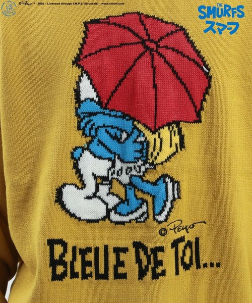 BAYFLOW（ベイフロー）の「【THE SMURFS/スマーフ】ジャガードニットプルオーバー（ニット/セーター・メンズ・オフホワイト/イエロー/ブラック・LARGE/MEDIUM）」の12枚目の写真