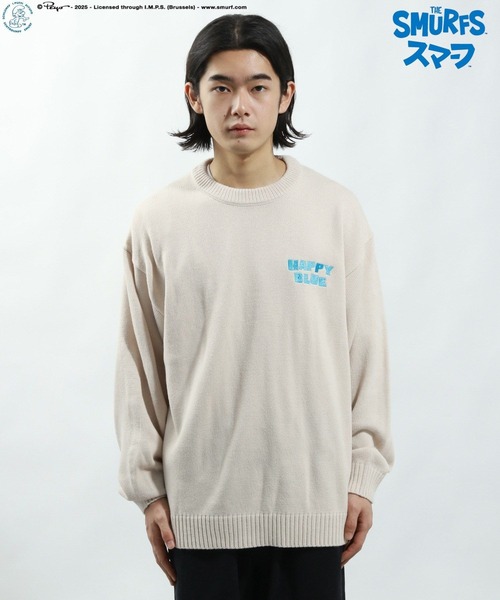BAYFLOW（ベイフロー）の「【THE SMURFS/スマーフ】ジャガードニットプルオーバー（ニット/セーター・メンズ・オフホワイト/イエロー/ブラック・LARGE/MEDIUM）」の13枚目の写真