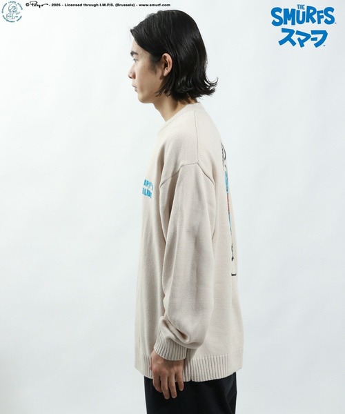 BAYFLOW（ベイフロー）の「【THE SMURFS/スマーフ】ジャガードニットプルオーバー（ニット/セーター・メンズ・オフホワイト/イエロー/ブラック・LARGE/MEDIUM）」の14枚目の写真