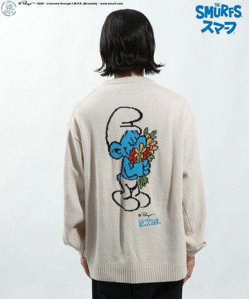 BAYFLOW（ベイフロー）の「【THE SMURFS/スマーフ】ジャガードニットプルオーバー（ニット/セーター・メンズ・オフホワイト/イエロー/ブラック・LARGE/MEDIUM）」の15枚目の写真