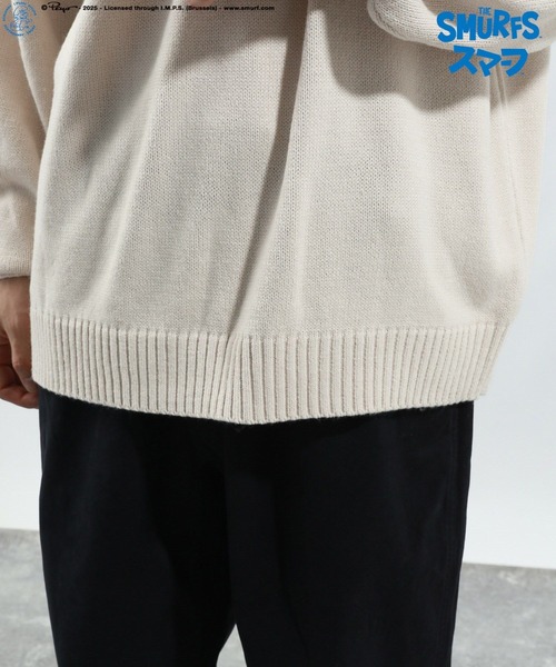 BAYFLOW（ベイフロー）の「【THE SMURFS/スマーフ】ジャガードニットプルオーバー（ニット/セーター・メンズ・オフホワイト/イエロー/ブラック・LARGE/MEDIUM）」の18枚目の写真