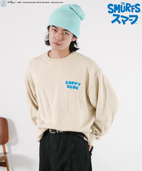 BAYFLOW（ベイフロー）の「【THE SMURFS/スマーフ】ジャガードニットプルオーバー（ニット/セーター・メンズ・オフホワイト/イエロー/ブラック・LARGE/MEDIUM）」の20枚目の写真