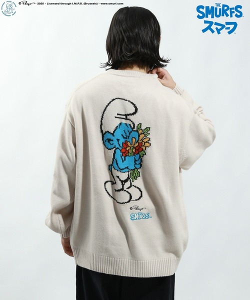 BAYFLOW（ベイフロー）の「【THE SMURFS/スマーフ】ジャガードニットプルオーバー（ニット/セーター・メンズ・オフホワイト/イエロー/ブラック・LARGE/MEDIUM）」の22枚目の写真