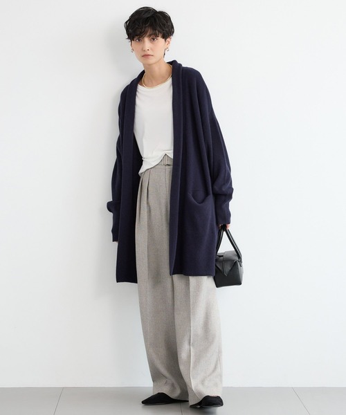 BARNYARDSTORM(バンヤードストーム)の「BARNYARDSTORM / カシミヤ混コーディガン(カーディガン/ボレロ・レディース・ベージュ/ネイビー・FREE)」の22枚目の写真