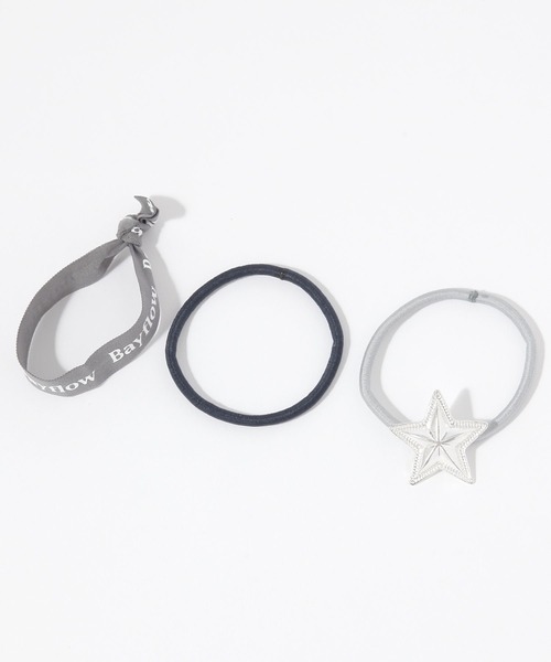 BAYFLOW（ベイフロー）の「CGスターゴムヘアセット（ヘアゴム・レディース・ブラウン/ブラック/アイボリー/グレー・FREE）」の3枚目の写真