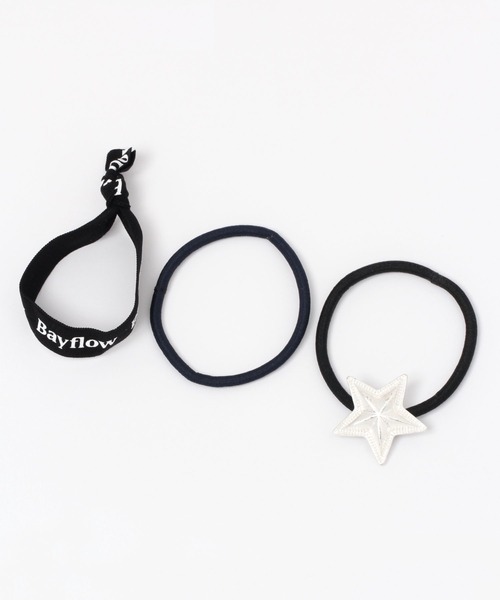 BAYFLOW（ベイフロー）の「CGスターゴムヘアセット（ヘアゴム・レディース・ブラウン/ブラック/アイボリー/グレー・FREE）」の2枚目の写真