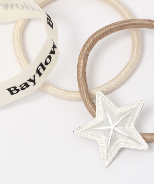 BAYFLOW（ベイフロー）の「CGスターゴムヘアセット（ヘアゴム・レディース・ブラウン/ブラック/アイボリー/グレー・FREE）」の9枚目の写真