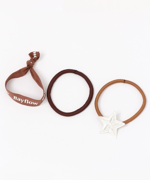 BAYFLOW（ベイフロー）の「CGスターゴムヘアセット（ヘアゴム・レディース・ブラウン/ブラック/アイボリー/グレー・FREE）」の11枚目の写真