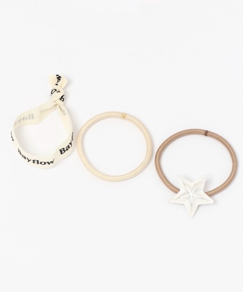 BAYFLOW（ベイフロー）の「CGスターゴムヘアセット（ヘアゴム・レディース・ブラウン/ブラック/アイボリー/グレー・FREE）」の12枚目の写真