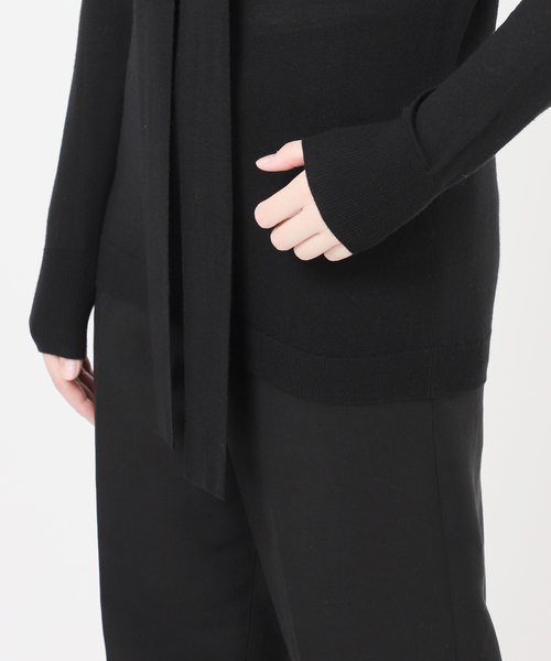 VERMEIL par iena(ヴェルメイユパーイエナ)の「LE PETIT PULLE ル プティ プレ highneck sweater 1251055(ニット/セーター・レディース・アイボリー/ブラック・FREE)」の18枚目の写真