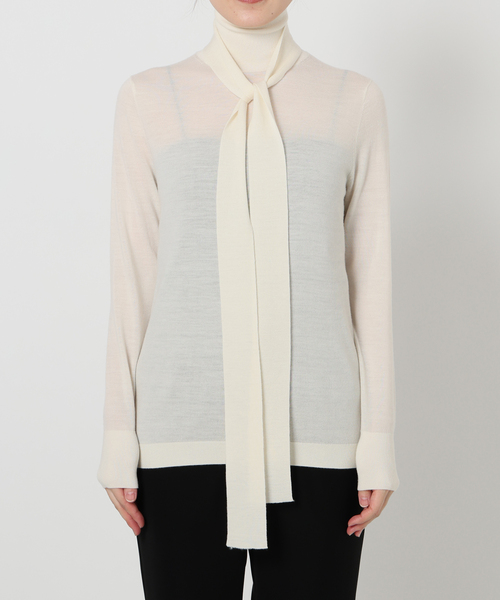 VERMEIL par iena(ヴェルメイユパーイエナ)の「LE PETIT PULLE ル プティ プレ highneck sweater 1251055(ニット/セーター・レディース・アイボリー/ブラック・FREE)」の21枚目の写真