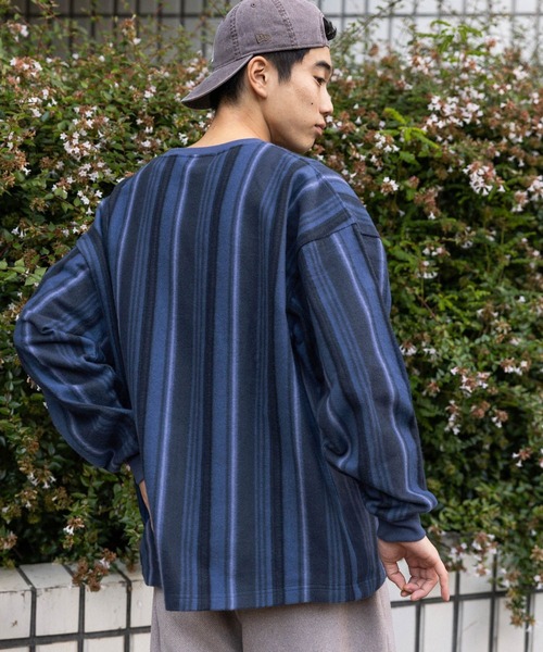 セール】起毛ストライププルオーバー（Tシャツ/カットソー）｜niko and