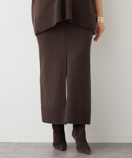 ドゥーズィエムクラス 24AW OLBIA SLIT スカート カシミヤ OLBIA スリット スカート（スカート）｜Deuxieme Classe