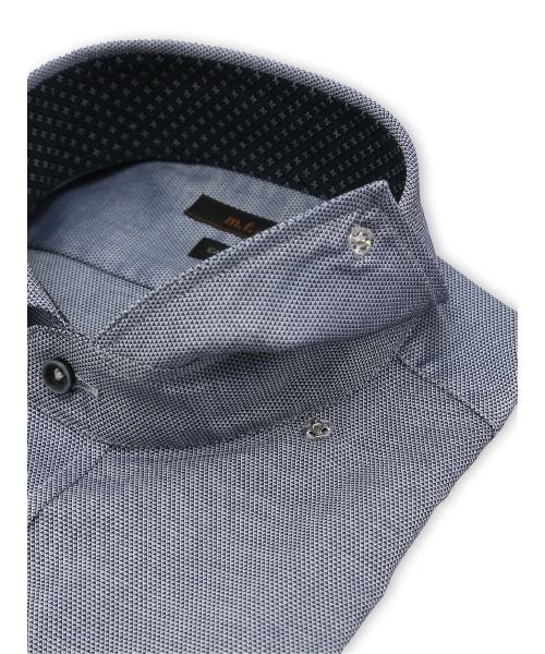 m.f.editorial(エムエフエディトリアル)の「ワイシャツ メンズ ストレッチ イージーアイロン 綿混 カッタウェイ 長袖 ビジネス ドレス NEWスタンダードフィット(ビジネスシャツ・メンズ・ブルー・首回り37cm-裄丈80cm/首回り39cm-裄丈80cm/首回り39cm-裄丈84cm/首回り43cm-裄丈82cm/首回り43cm-裄丈86cm/首回り41cm-裄丈82cm/首回り41cm-裄丈86cm)」の6枚目の写真